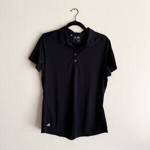 Adidas Black Short Sleeve Polo Large